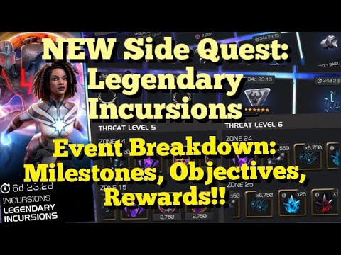MCOC - NEW Side Quest: Legendary Incursions - Full Event Breakdown: Milestones, Objectives, Rewards!