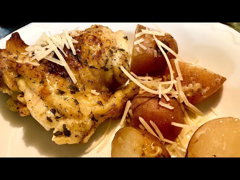 Garlic Parmesan Chicken & Potatoes Slow Cooker Recipe