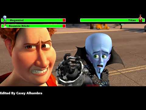 Megamind (2010) Final Battle with healthbars