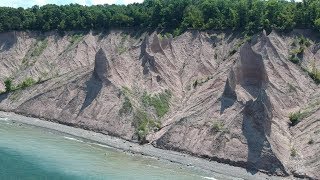 Chimney Bluffs | A Bird's Eye View