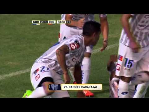 Gol de Carabajal. Godoy Cruz 2 Colón 1. Fecha 4. Primera División 2016