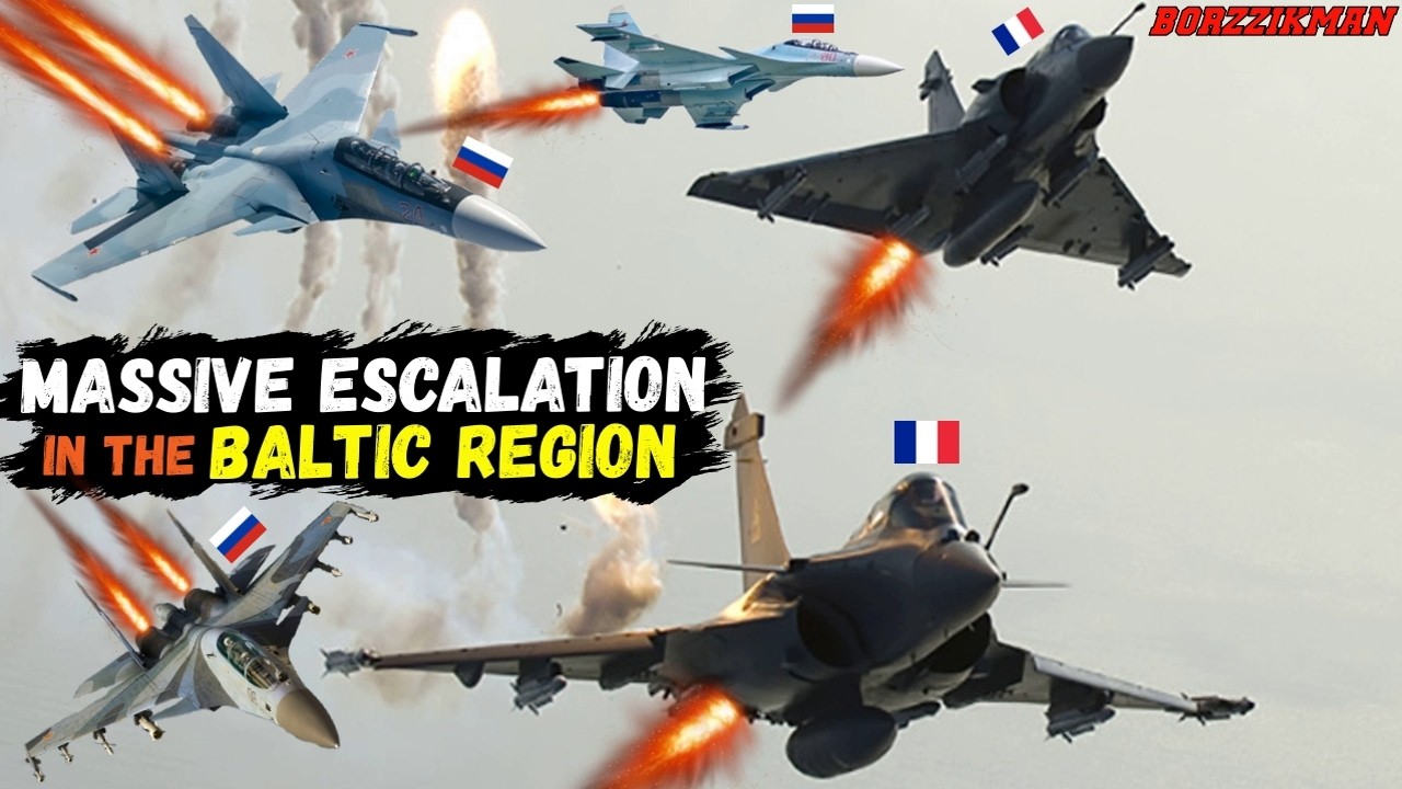 SHOCKING Aerial Clash between Russian Su-35 and French RAFALE fighters left the World Speechless