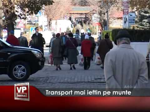 Transport mai ieftin pe munte