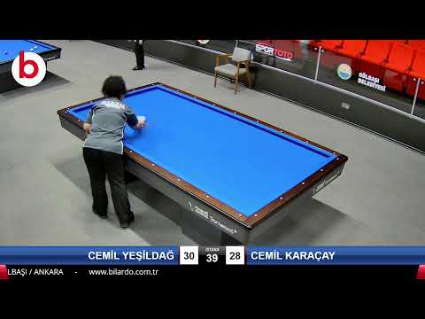 CEMİL YEŞİLDAĞ & CEMİL KARAÇAY Bilardo Maçı - 2022 ERKEKLER 1.ETAP-4.TUR