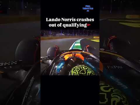 Wow Championship leader Lando Norris out of qualifying with a big shunt #f1 #formula1 #landonorris