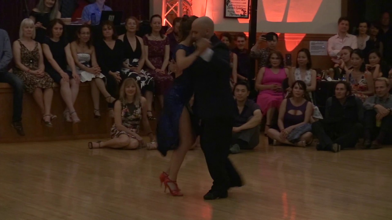Oliver Kolker and Kat Gorsuch at The Portland Tango Festival 2018 Milonga de mis amores