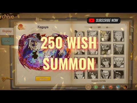 Ninja Duel Legend/Six Paths Legend Naruto game - 250 wish summon for Naruto