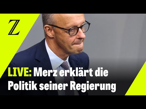 Kanzler Merz gibt eine Regierungserklärung im Bundestag ab