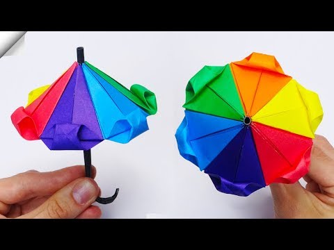 How to make paper Umbrella Easy paper crafts