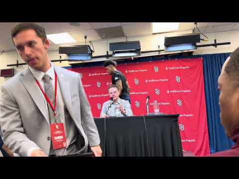 Postgame press conference St. John’s vs UConn Rick Pitino, Zuby Ejifior, Dillon Mitchell