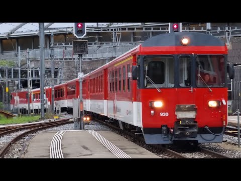 ZB HGe 4/4 Pendel einfahrt in Hergiswil