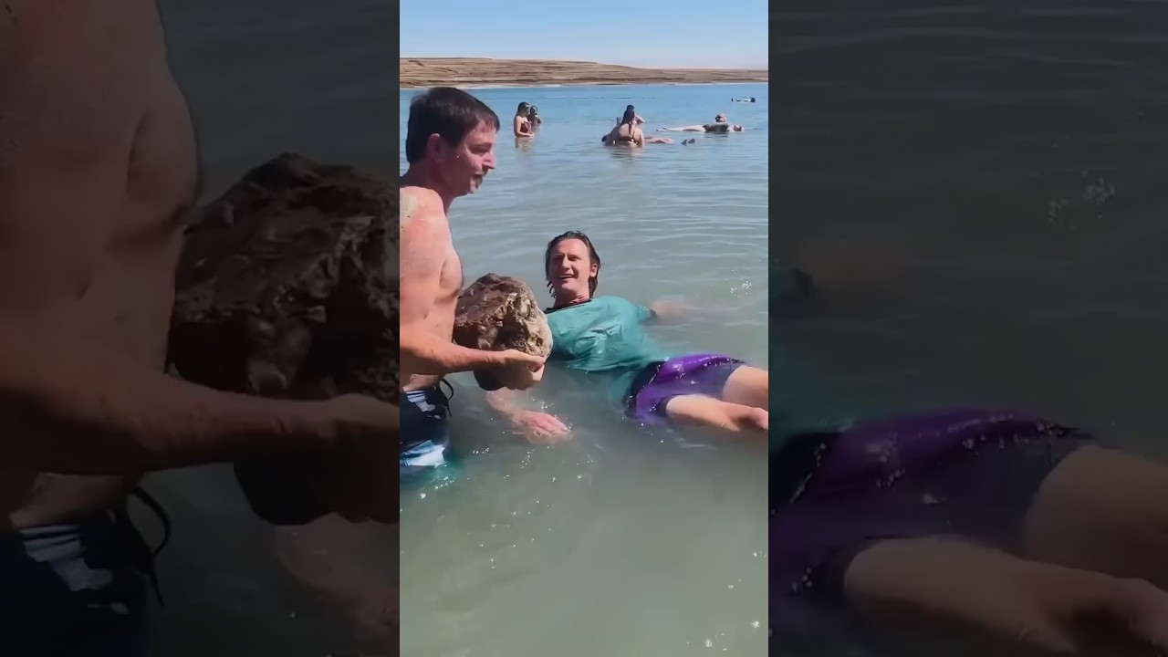 É quase impossível você afundar aqui 😨