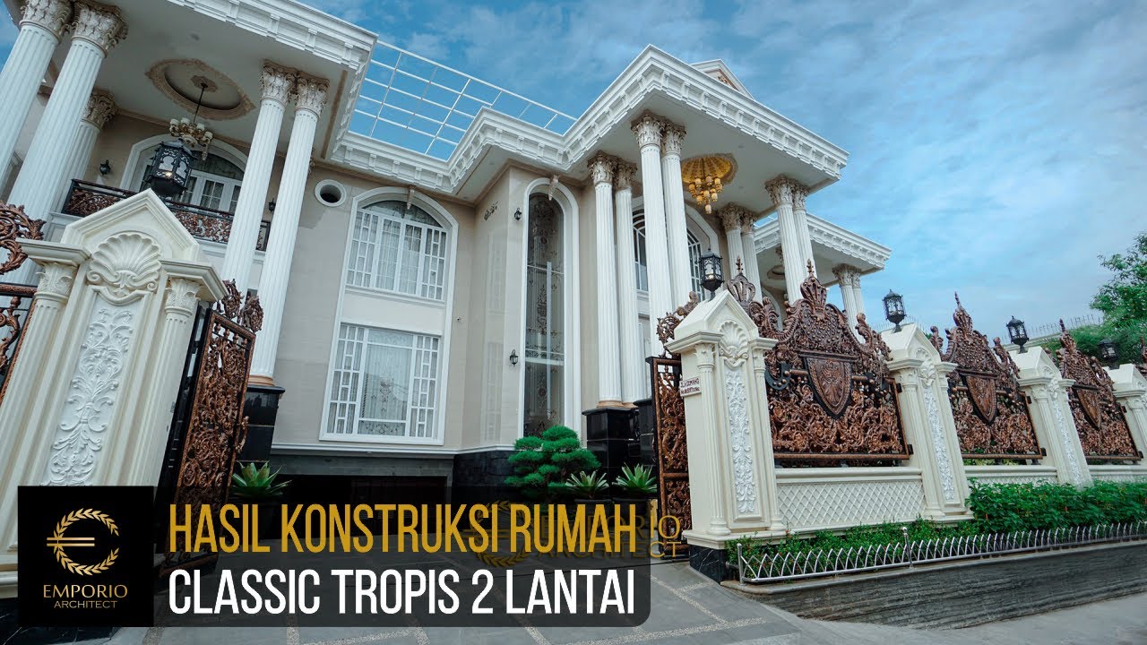 Video Hasil Konstruksi Desain Rumah Classic 2 Lantai Ibu Wilma - Jakarta