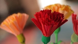 How to Make Crepe Paper Flowers - YouTube