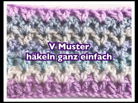 Crocheting V patterns is easy and great for beginners