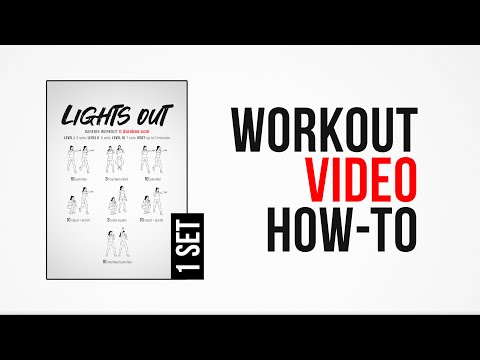 Lights Out Workout [ How-To ] [ One Set ] by #DAREBEE