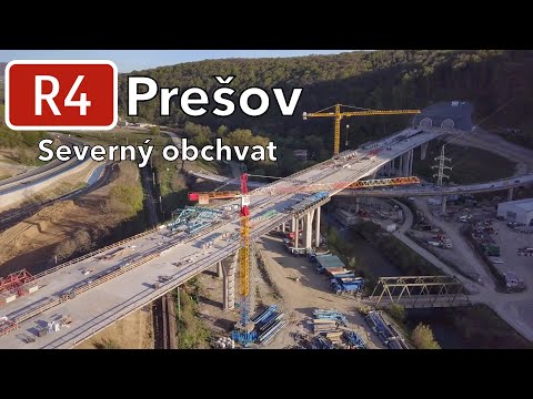 Výstavba R4 Prešov - severný obchvat 1. etapa (máj 2023)