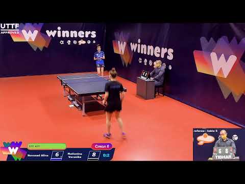 Novosad Alina - Matiunina Veronika Final League of Best Table Tennis 6 09:30 20.12.2020