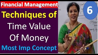 6. Techniques of Time Value Of Money - Most Imp Concept from Financial Management Subject