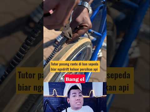 Tutor pasang rante di ban sepeda biar bisa dibuat ngedrift #shorts #reactionvideo #fypvideo#eldanboy