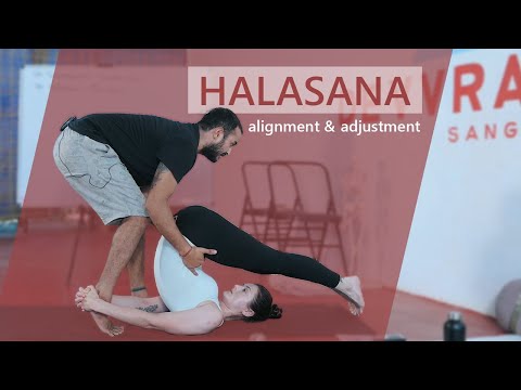 How to practice Halasana (plow yoga pose) | Devvrat Yoga TTC Varkala Kerala India