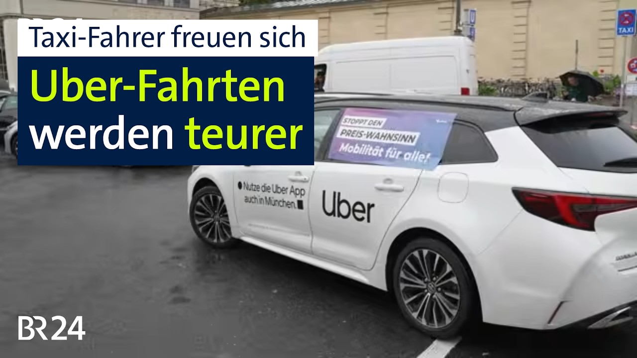 Maßnahme gegen Dumping-Preise: Uber-Fahrten werden teurer | Abendschau | BR24
