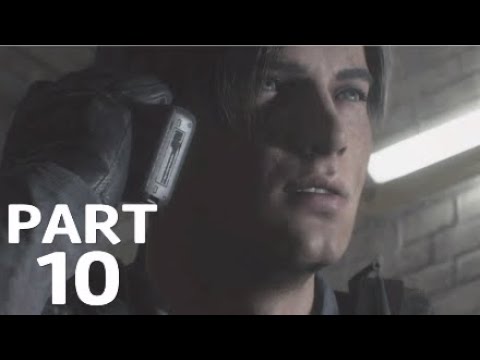RESIDENT EVIL 2 REMAKE Walkthrough Gameplay Part 10 - ESCAPE (LEON)