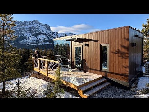 I Stayed in a 300 square foot Prefab Tiny Home in the Mountains