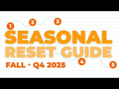 5 Steps to Reset Your Planning System | Complete Seasonal Reset