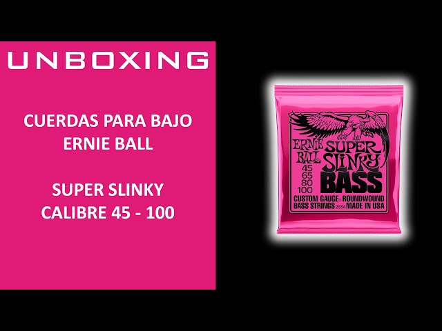 Vídeo relacionado con Ernie Ball Flatwound - Cuerdas para bajo eléctrico, grupo III, entorchado plano, calibre 45-100