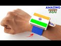 How To Make A Simple Match Box Independence Day Toy Best Way Of Flag Hoisting At Home