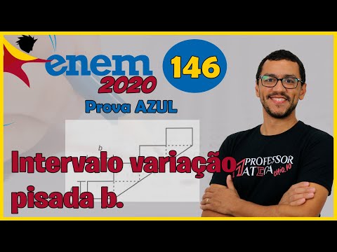 Questão 146 | Prova Azul ENEM 2020 | Dimensão Pisada da Escada
