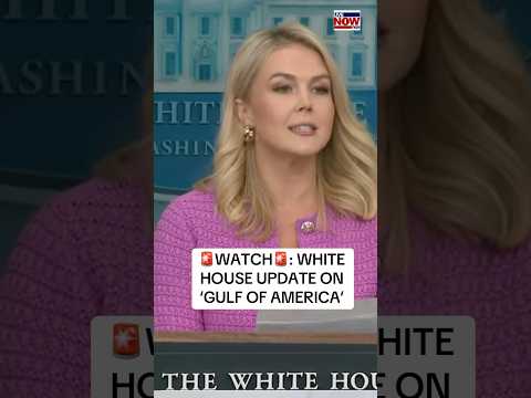 Video | White House press secretary Leavitt provided an update on the ‘Gulf of America.’ #trump #news