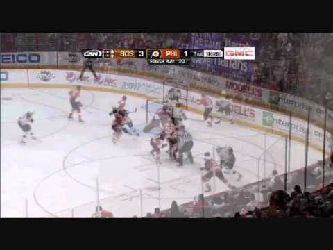 Boston Bruins vs Philadelphia Flyers Jan 22 2011