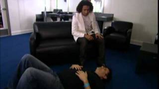 Backstage Corbin Bleu and Jimmy Kimmel - AMA 2008