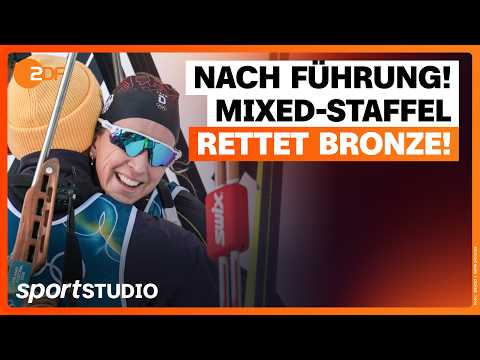 Deutsche Mixed-Staffel gewinnt Bronze im Biathlon | Olympia Mailand Cortina 2026 | sportstudio
