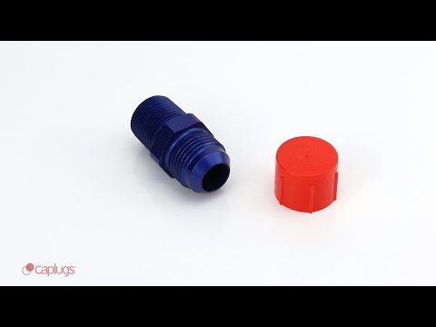 Red Caplugs ZTC120Q1 Plastic Threaded Plastic Cap for Flared JIC Fittings to fit Thread Size 1-20 CD-TC-120 Pack of 40 to Fit Thread Size 1-20 PE-LD 