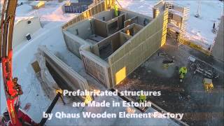 preview picture of video 'Qhaus Projects - early assembly stage of Kautokeino Heath Care, Norway'