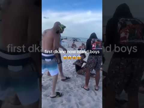 Island boy pressed at the beach