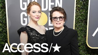 Golden Globes 2018: Emma Stone & Billie Jean King On The Impact Of The Time's Up Movement | Access