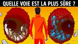 TESTE TES CAPACITÉS DE SURVIE AVEC CES 12 ÉNIGMES 😉 CHOIX DIFFICILES AVEC RÉPONSES