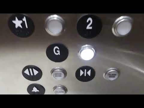 Brand new ThyssenKrupp Synergy (MRL) traction elevators at Holiday Inn (Downtown), Lincoln NE