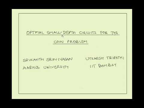 STOC 2023 - 5A - Optimal Explicit Small-Depth Formulas for the Coin Problem.