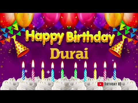 Durai Happy birthday To You - Happy Birthday song name Durai 🎁