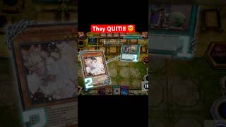 They quit on their OWN turn…😂 #foryou #trending #yugioh #ragequit #cringe