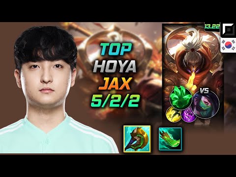 Jax Top Build Hoya Divine Sunderer Grasp of the Undying - LOL KR Challenger Patch 13.22