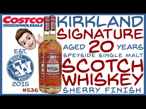 Costco Kirkland Signature 20 Year Speyside Single Malt Scotch Whiskey Review - WhiskyWhistle 536