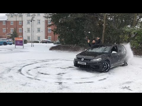 Big Stygs - Golf R #ManOfDaManor snow doughnuts NO HANDS | Suspect ENT