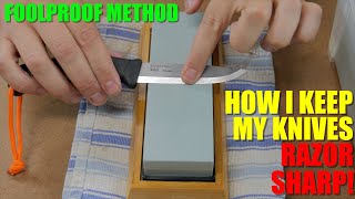 Foolproof Razor Sharp Blades EVERY Time - Simple Knife Sharpening Technique