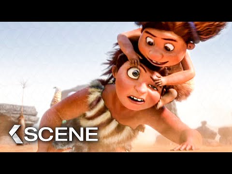 Hunting For Breakfast - THE CROODS Movie Clip (2013)
